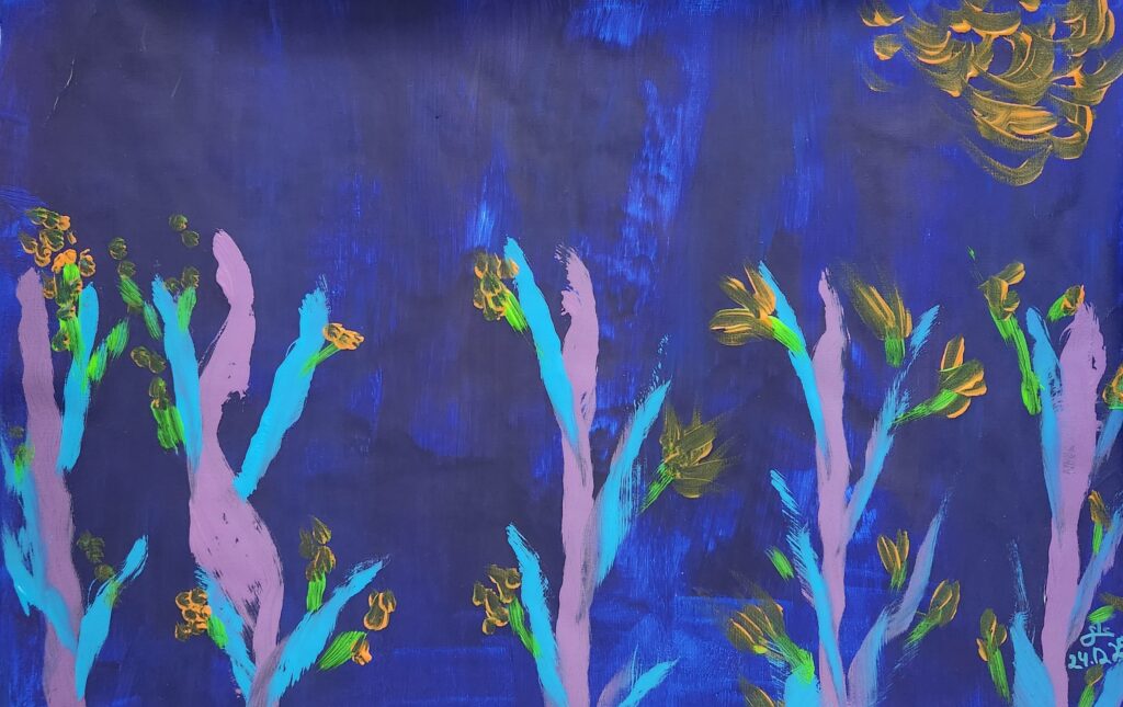 ערב כחול עמוק